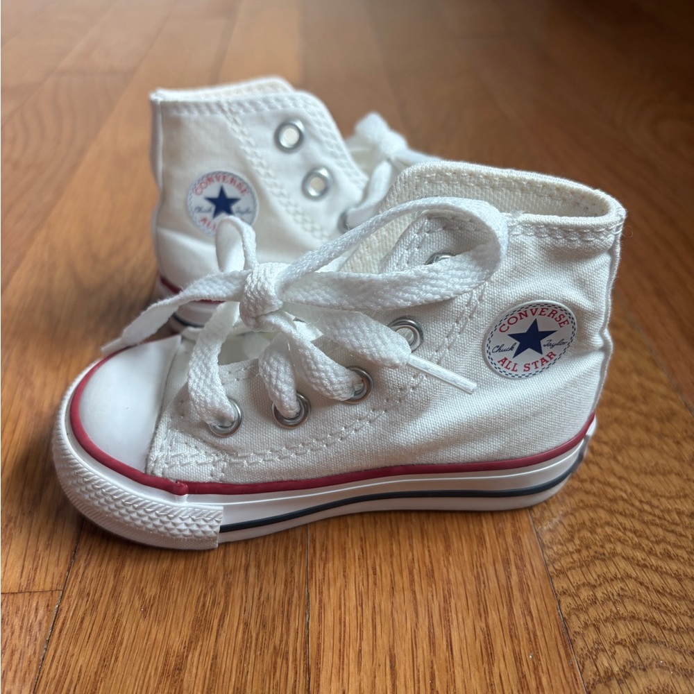 Converse Toddler White High Top Sneakers